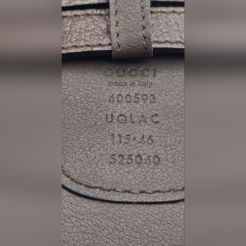 CLEARANCE Awesome Men's Gucci Tan And Brown Belt with Gold Buckle Size 115•46 - Picture 4 of 10